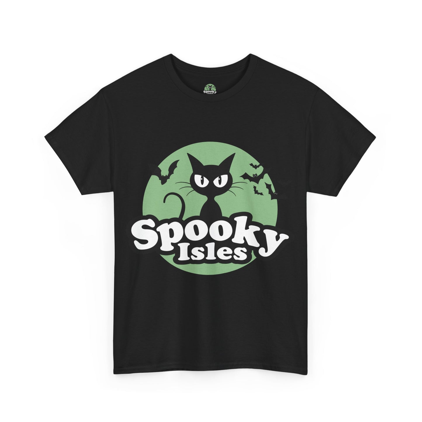 Spooky Cat Unisex Heavy Cotton Tee