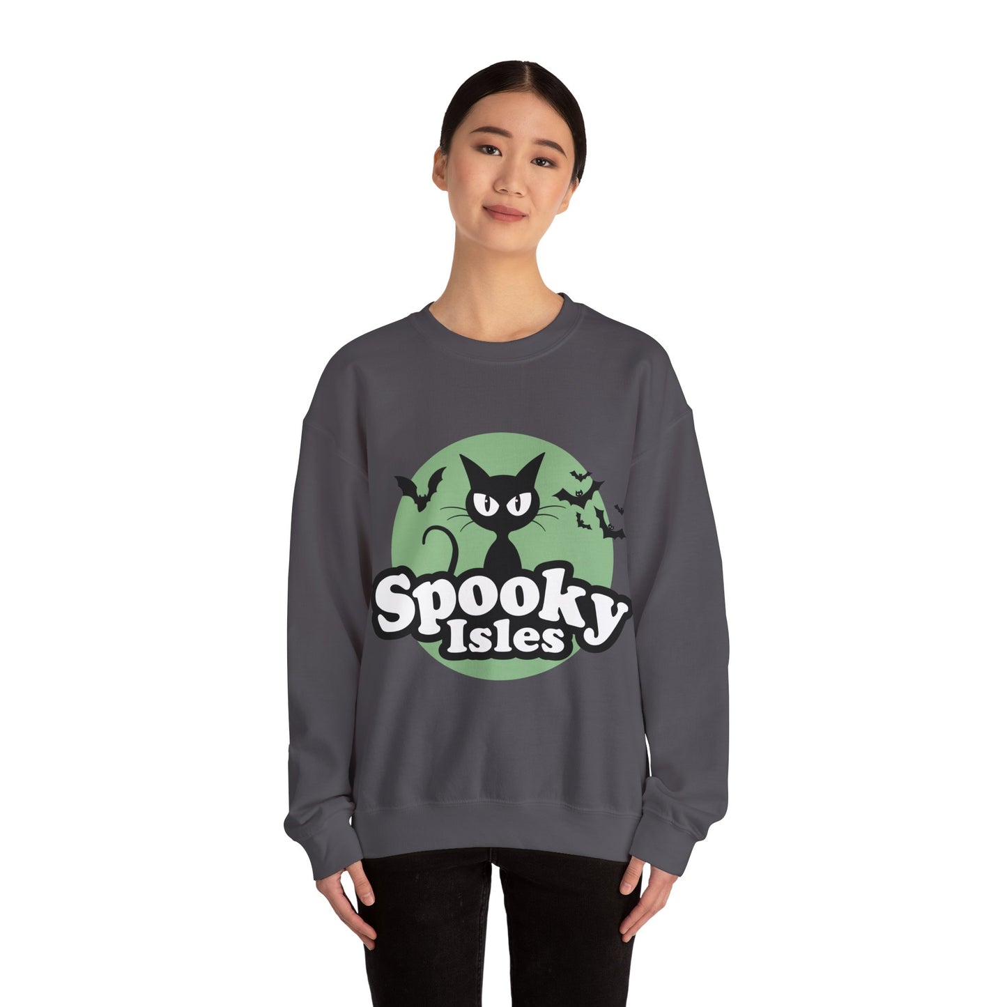 Spooky Cat Unisex Crewneck Sweatshirt