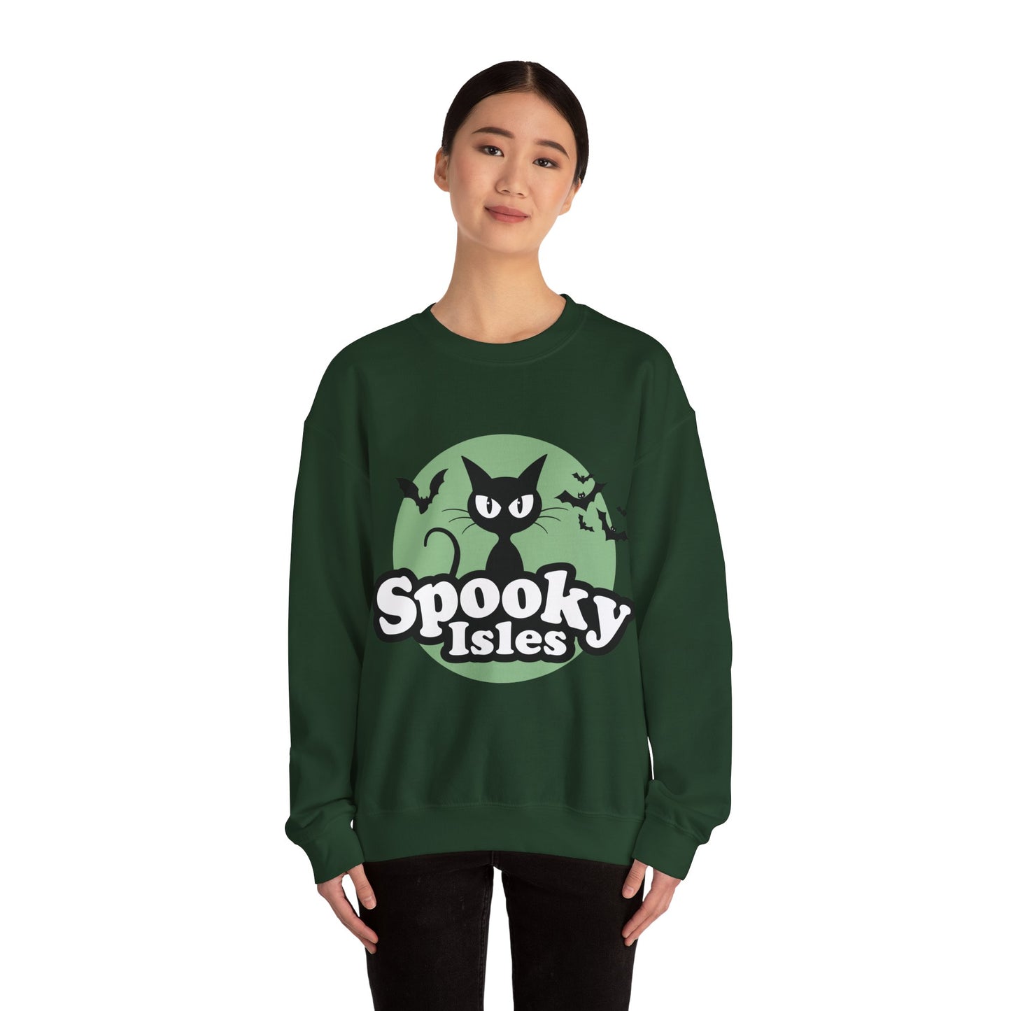 Spooky Cat Unisex Crewneck Sweatshirt