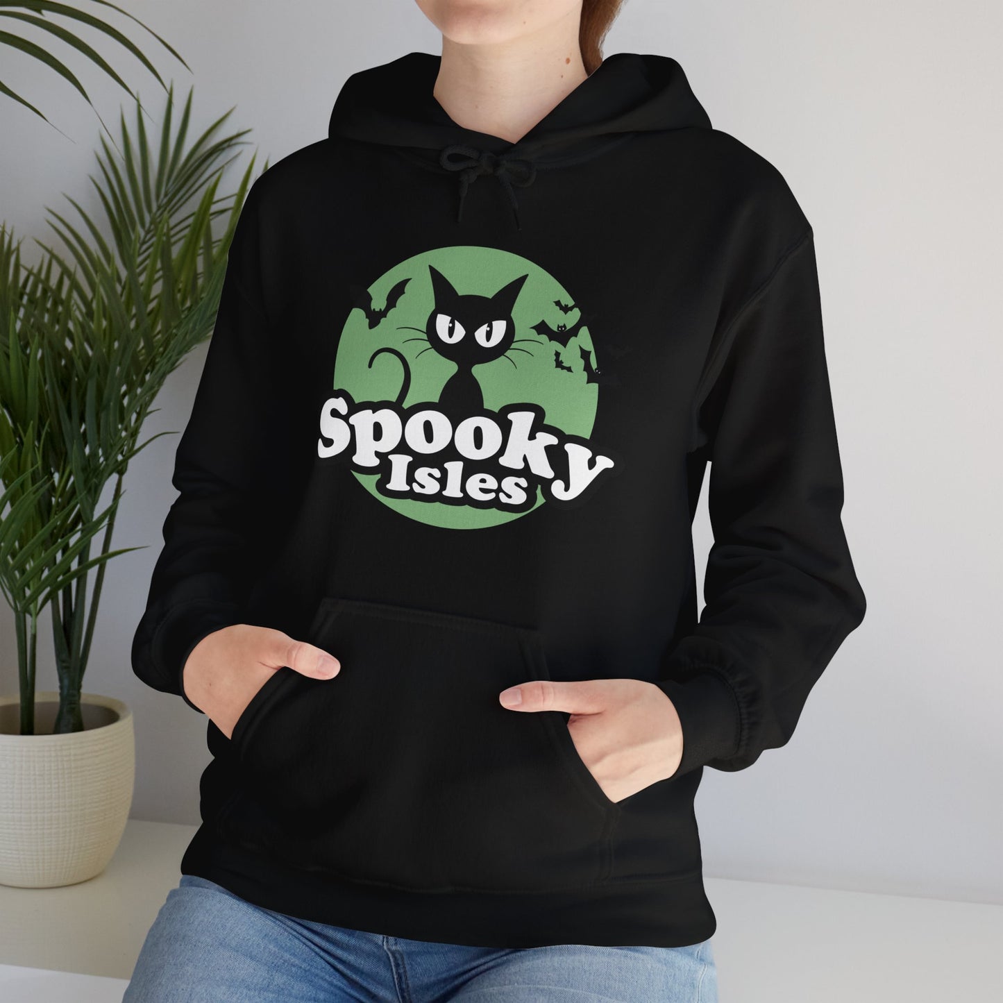 Spooky Cat Unisex Hooded Sweatshirt