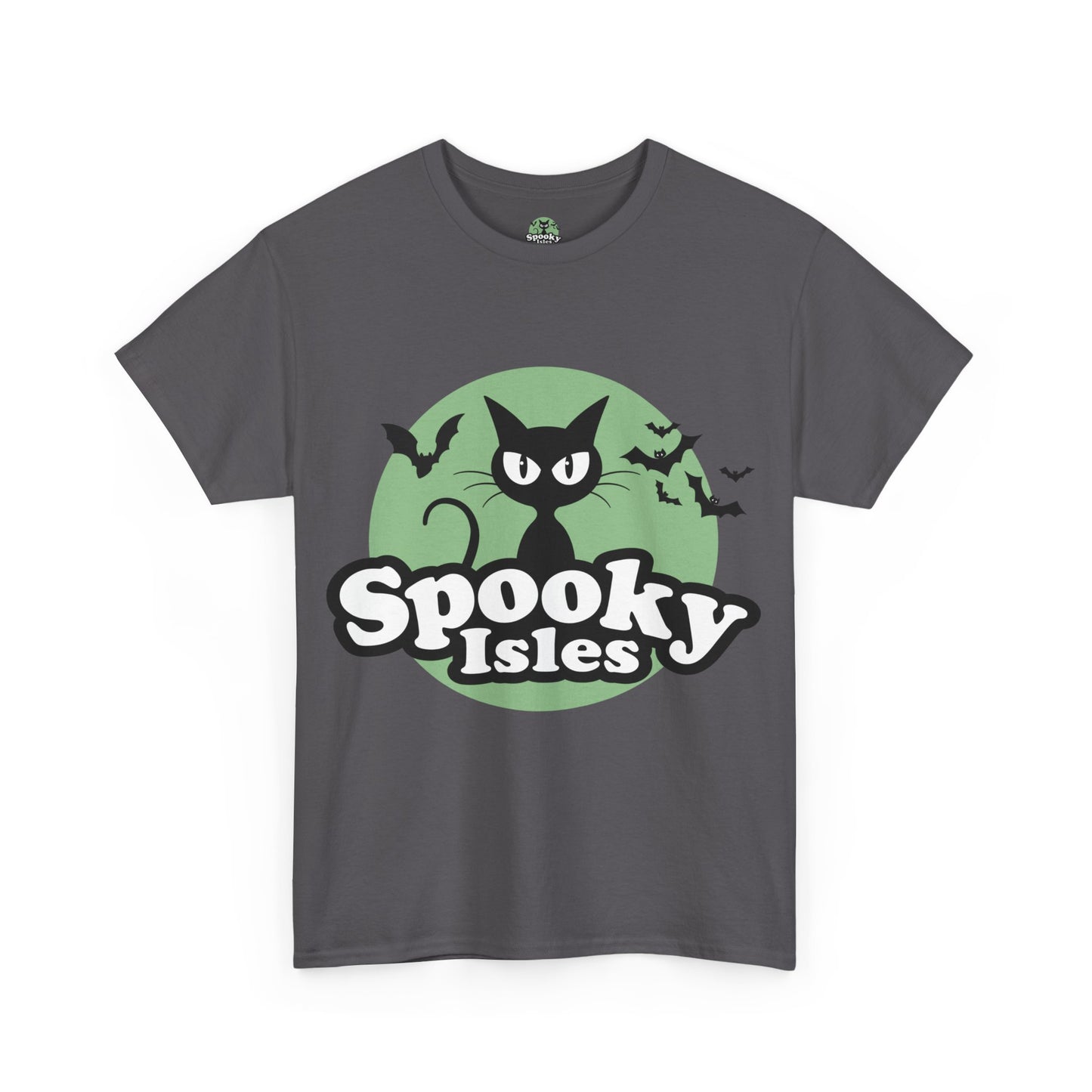 Spooky Cat Unisex Heavy Cotton Tee