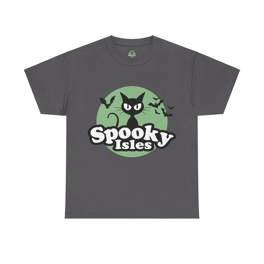 Spooky Cat Unisex Heavy Cotton Tee