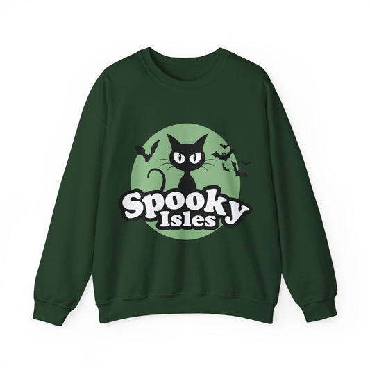 Spooky Cat Unisex Crewneck Sweatshirt