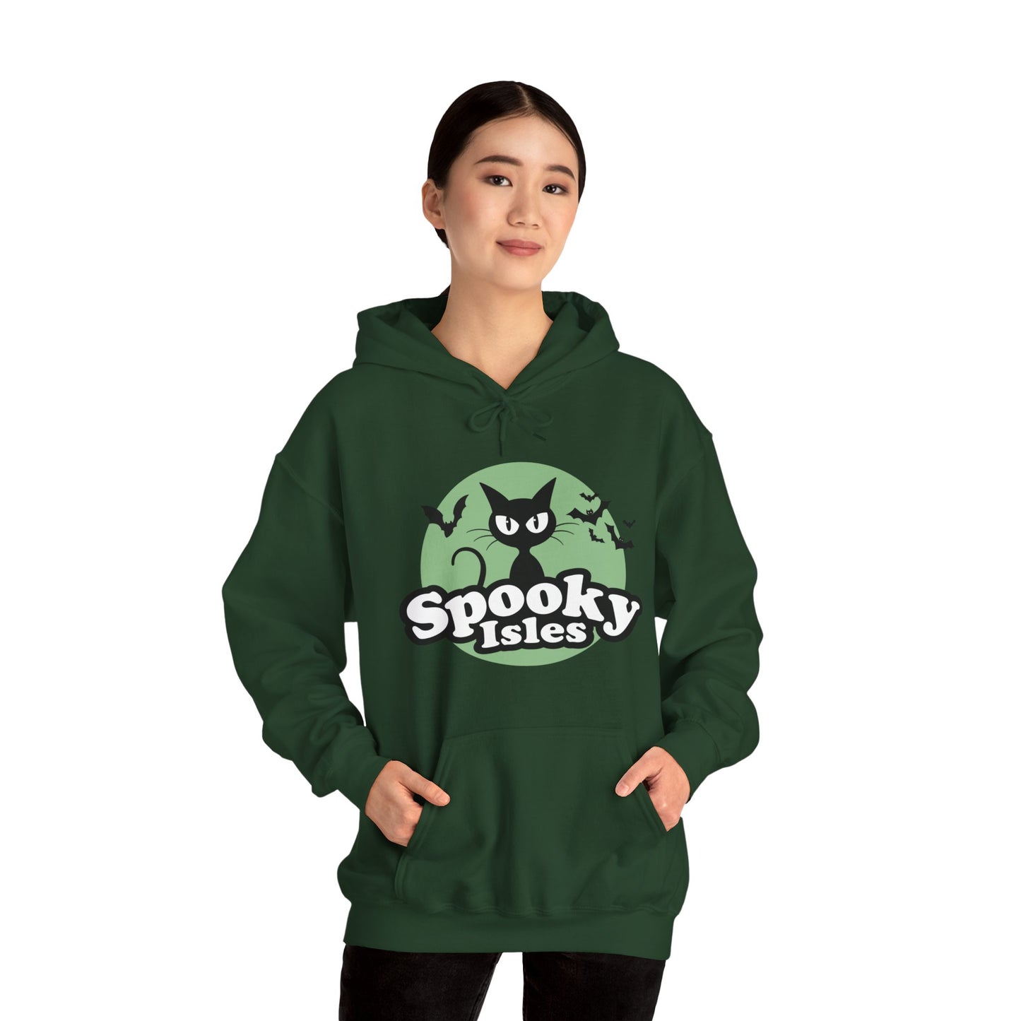 Spooky Cat Unisex Hooded Sweatshirt