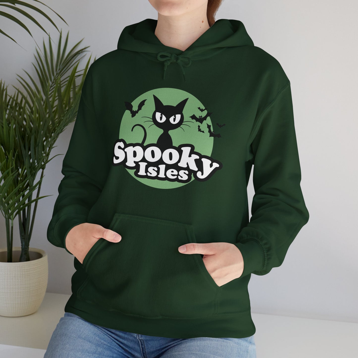 Spooky Cat Unisex Hooded Sweatshirt