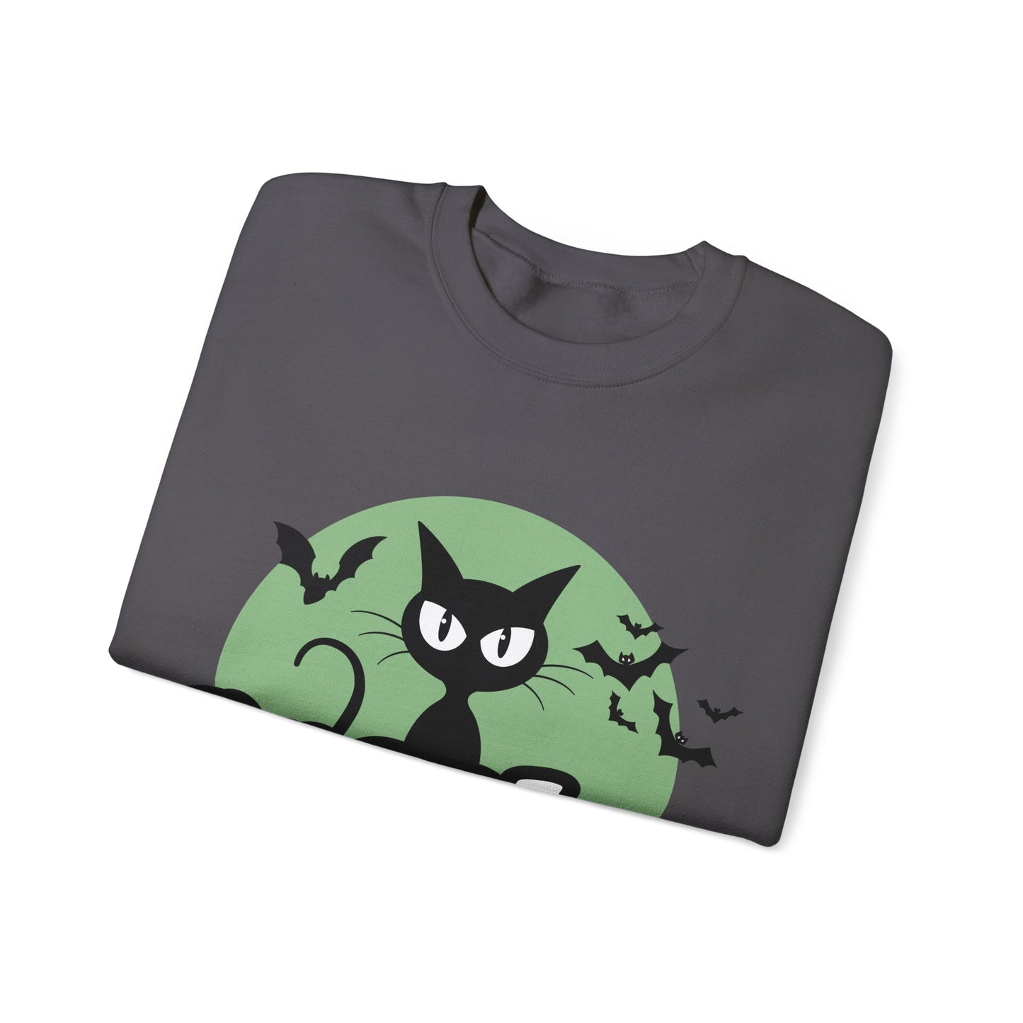 Spooky Cat Unisex Crewneck Sweatshirt