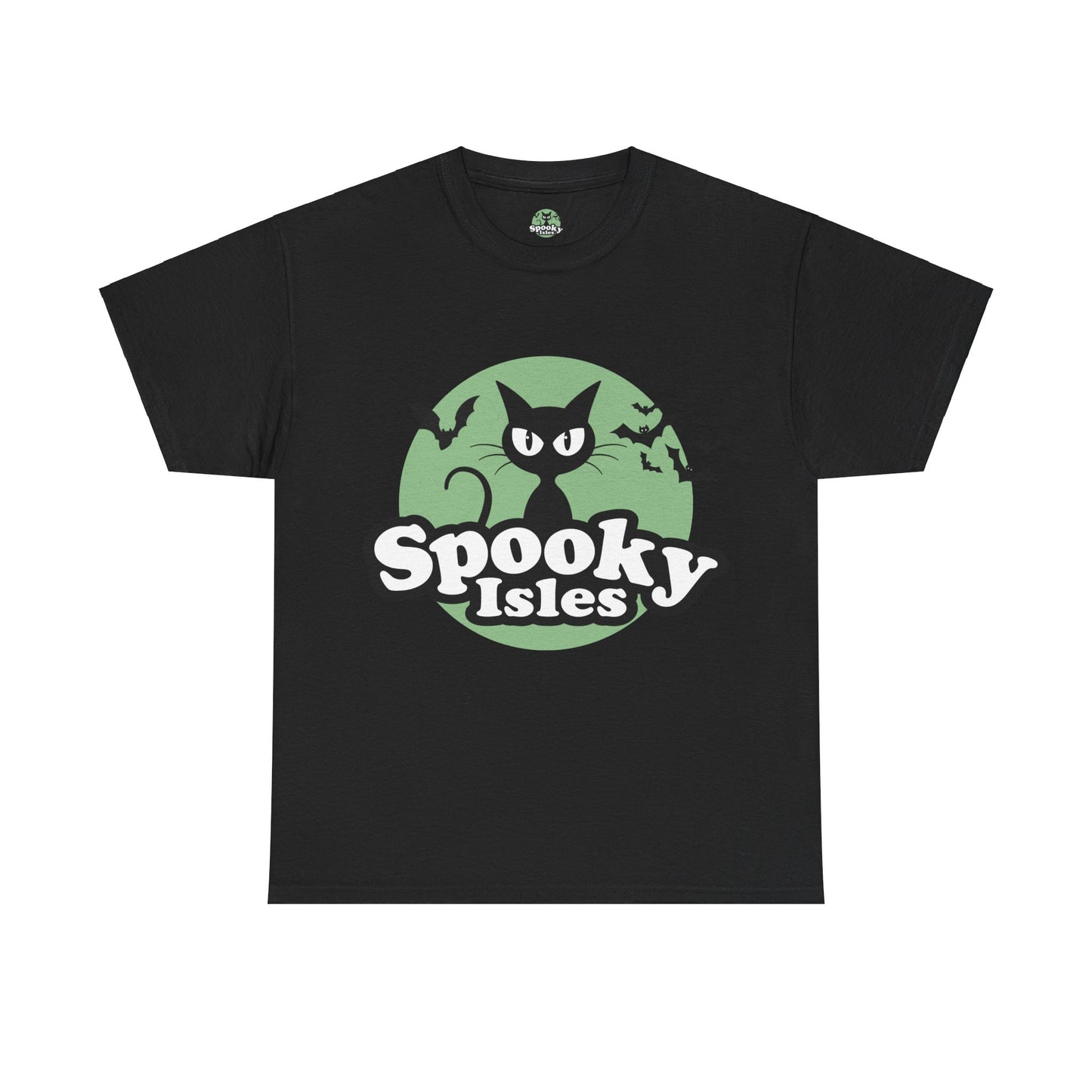 Spooky Cat Unisex Heavy Cotton Tee